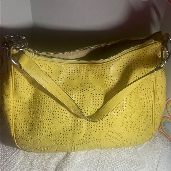 Coach Yellow Hobo Bag - Picture 3 of 5